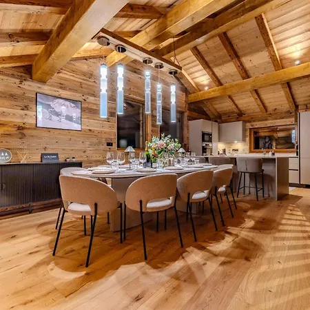 Luxurious With Sauna & Jacuzzi In With Parking * Megève